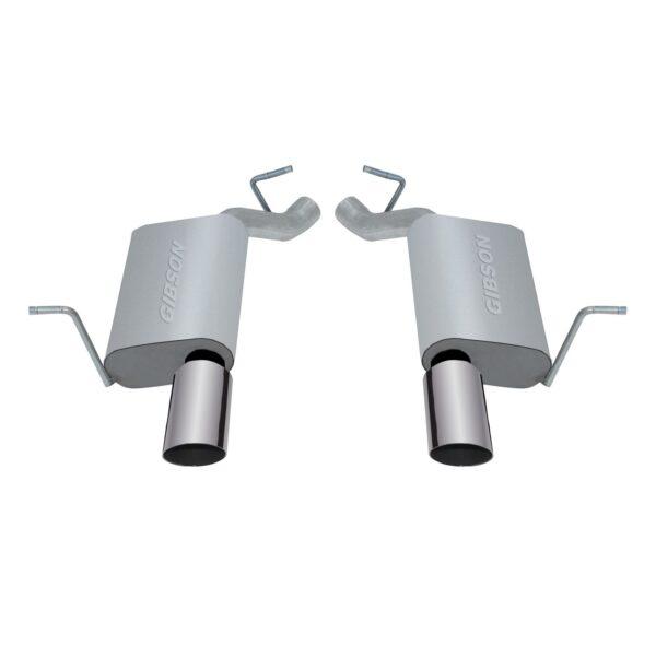 Axle Back Dual Exhaust System; Stainless