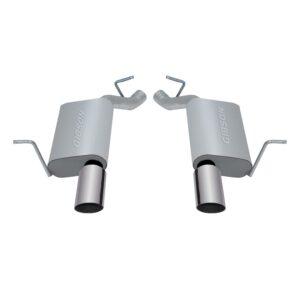 Axle Back Dual Exhaust System; Stainless