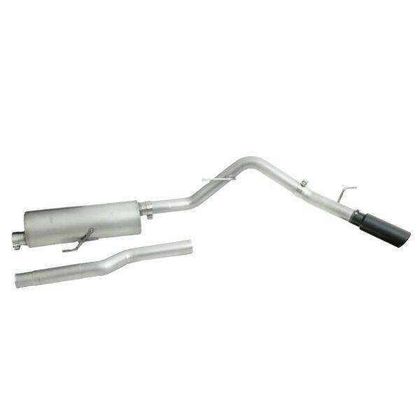 Black Elite Cat-Back Single Exhaust System; Stainless