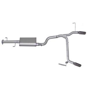 Cat-Back Dual Split Exhaust System; Stainless