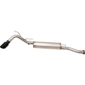 Black Elite Cat-Back Single Exhaust System; Stainless