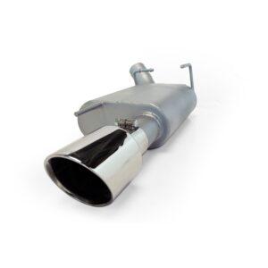 Axle Back Single Exhaust System; Aluminized