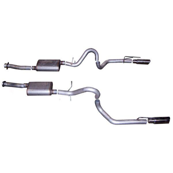 Cat-Back Dual Exhaust System; Stainless