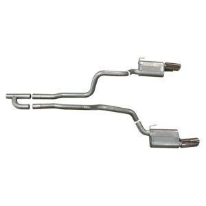 Cat-Back Dual Exhaust System; Stainless