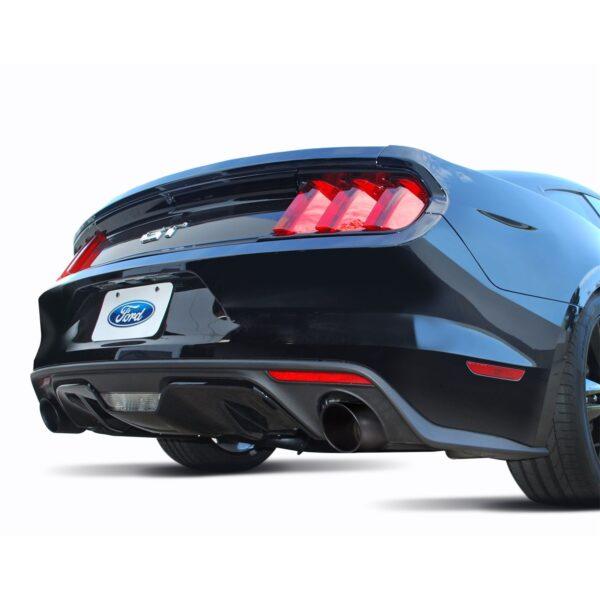 Cat-Back Dual Exhaust System; Black Ceramic