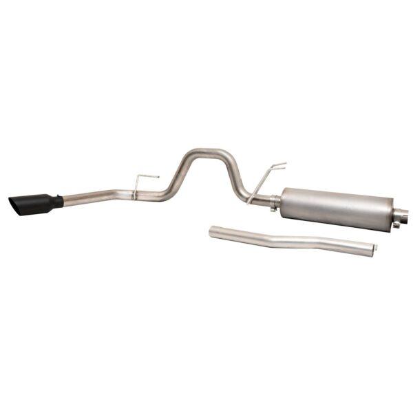 Black Elite Cat-Back Single Exhaust System; Stainless