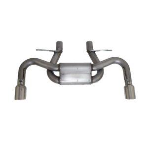 Axle Back Dual Exhaust System; Stainless