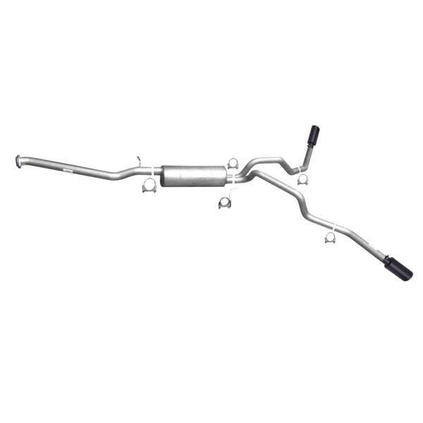 Black Elite Cat-Back Dual Extreme Exhaust System; Stainless