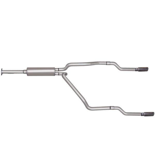 Cat-Back Dual Split Exhaust System; Stainless