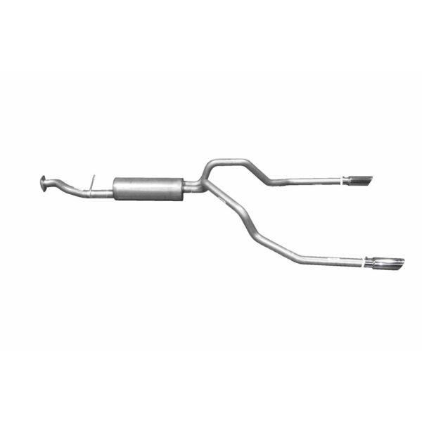 Cat-Back Dual Split Exhaust System; Stainless