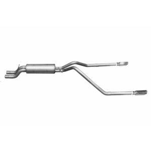 Cat-Back Dual Split Exhaust System; Stainless