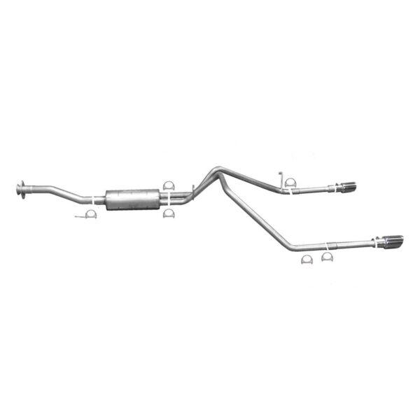 Cat-Back Dual Split Exhaust System; Stainless