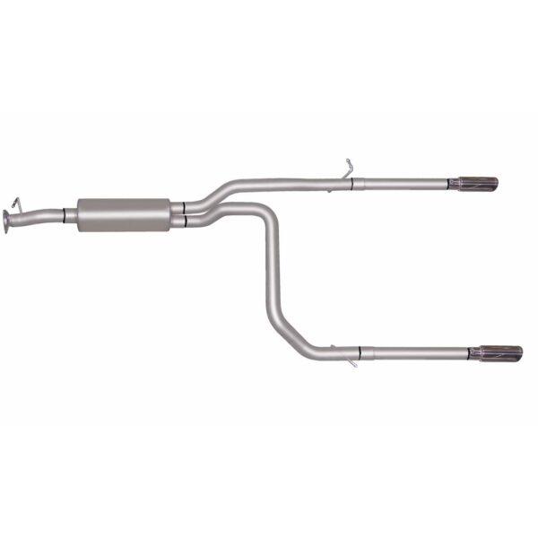 Cat-Back Dual Split Exhaust System; Stainless