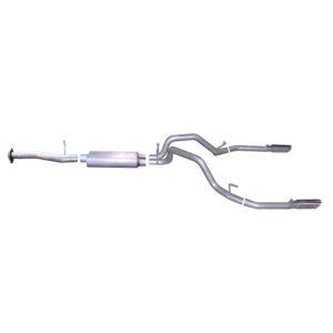 Cat-Back Dual Split Exhaust System; Stainless