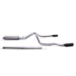 Black Elite Cat-Back Dual Extreme Exhaust System; Stainless