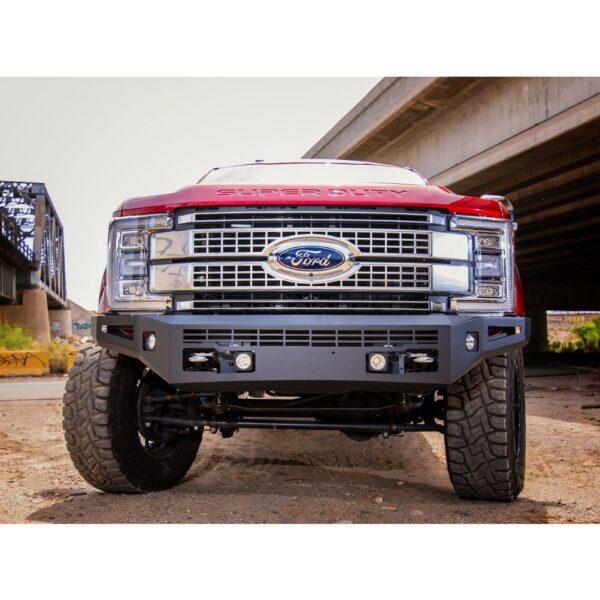 ICI Front Bumper; AL-FBM14FDN; 2017 - 2022 Ford Superduty F250/F350/F450/F550; Alumilite Series; aftermarket aluminum truck bumper