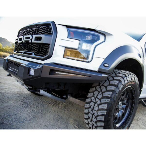 ICI Front Bumper; AL-FBM35FDN-RT; 2017 - 2021 Ford Raptor; Alumilite Series; aftermarket aluminum truck bumper; adaptive cruise control