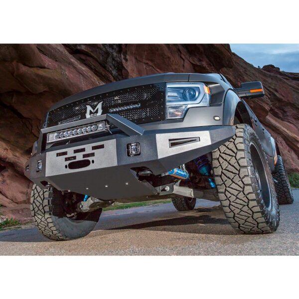 ICI Front Bumper; AL-FBM50FDN-RT; 2010 - 2014 Ford Raptor; Alumilite Series; aftermarket aluminum winch ready truck bumper