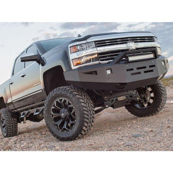 ICI Front Bumper; AL-FBM94CHN-RT; 2015 - 2019 Chevrolet Silverado 2500/3500; Alumilite Series; aftermarket aluminum bumper