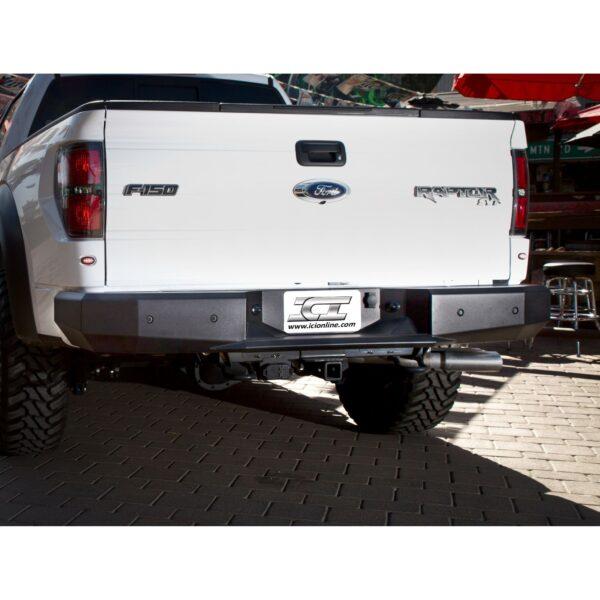 ICI Rear Bumper; AL-RBM46FDN; 2009 - 2014 Ford F150;  2010 - 2014 Ford Raptor; Alumilite Series; aftermarket aluminum truck bumper