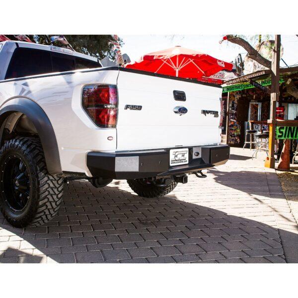 ICI Rear Bumper; AL-RBM46FDN; 2009 - 2014 Ford F150;  2010 - 2014 Ford Raptor; Alumilite Series; aftermarket aluminum truck bumper