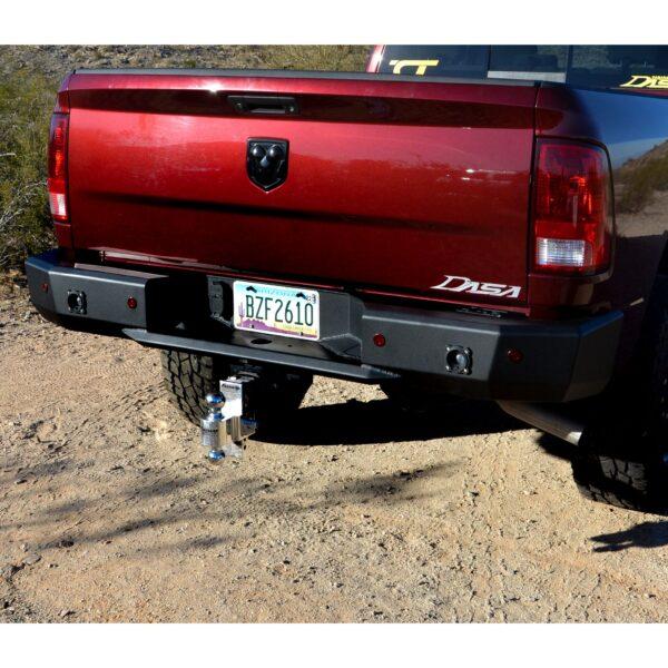 ICI Rear Bumper; AL-RBM97DGN; 2009 - 2018 Dodge Ram 1500; 2010 - 2019 Dodge Ram 2500/3500; 2015-2018 Dodge Ram Rebel; Alumilite Series; aftermarket aluminum truck bumper