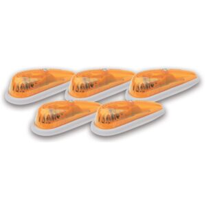 LED Amber Teardrop Hi-5 Cab Roof Light Kit