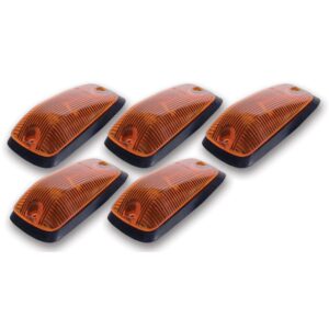 LED Amber Hi-5 Cab Roof Light Kit, 88-02 GM Style